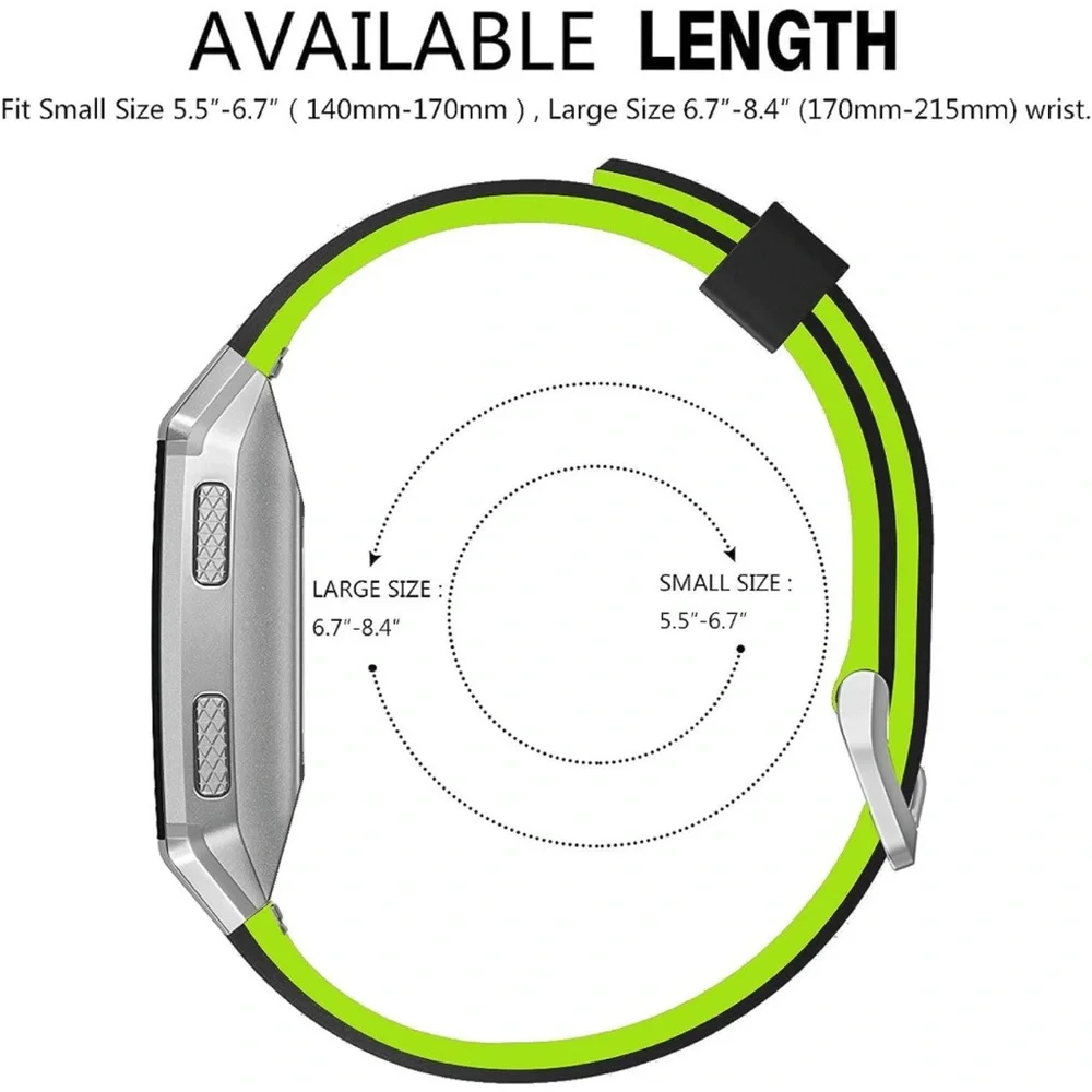 Fitbit Ionic Soft Silicone Bands- 2 Pack